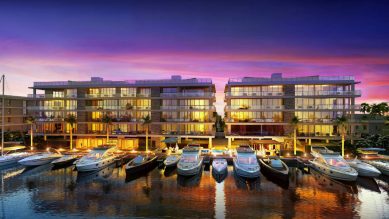 A rendering of AquaVita, one of Ocean Land's luxury condominiums in Fort Lauderdale.