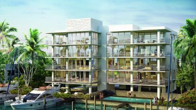 A rendering of AquaVue, one of the new boutique condominiums in Fort Lauderdale.